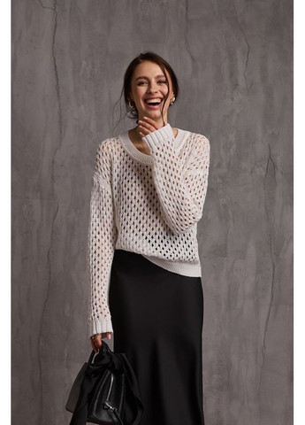 Молочний джемпер сітка 2750 кораловий Triko Bakh
