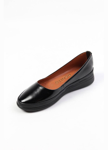Женские балетки Benito | чёрные однотонные натуральная кожа (324392234)
