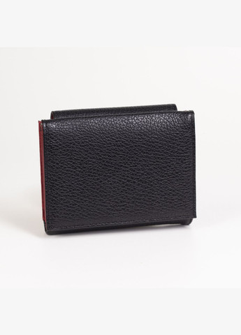 Шкіряний жіночий гаманець 1206-45 чорний з червоним Туреччина Karya (270015309)