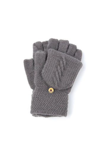 Митенки женские шерсть с акрилом серые АКЕЛЬ LuckyLOOK 671-973 (322789682)