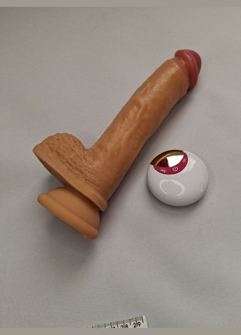 Реалистичный силиконовый фаллоимитатор Fidech 4 в 1 Фаллоимитатор с пультом на присоске Вращающийся вибратор Unbranded (315883926)