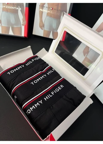 Боксери чоловічі Premium Essentials Cotton Stretch Trunk 3-Pack Tommy Hilfiger (394473543)