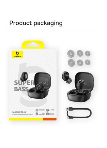 Гарнітура TWS Bass BD1 black Baseus (361056038)