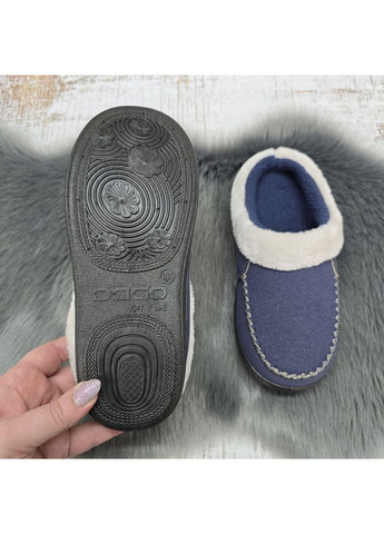 Тапочки сабо жіночі теплі домашні фіолетові без задника Dago Style (366144576)