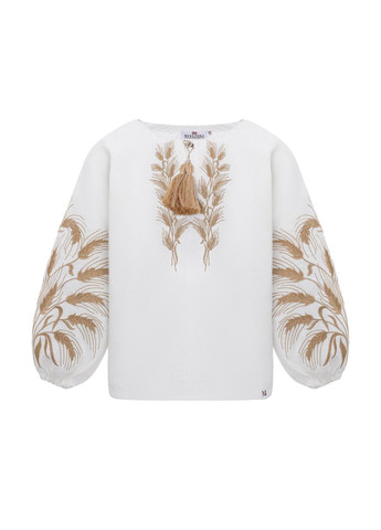 Белая вышиванка блуза для девочки "несокрушимая" девственниц. rd1103 MEREZHKA (348781047)