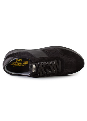 Черные демисезонные кроссовки мужские бренда 9200553_(1) ModaMilano