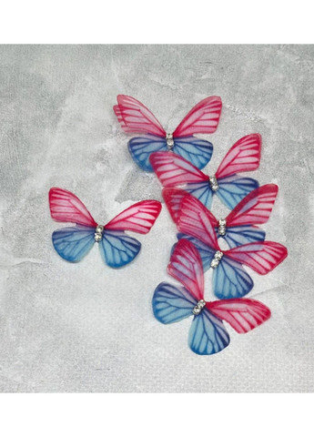 Бабочка (шифон, двухслойная), размер ≈45 мм, арт 014851, 1 шт No Brand (317351976)