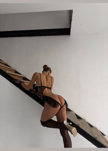 Прозорий Бодістокінг в горошок Vakko (315634875)