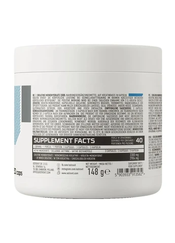 Креатин моногидрат 3300 Creatine Monohydrate 3300 мг 120 капсул Ostrovit (361117982)