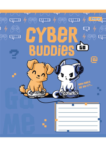 Набір зошитів шкільних 1Bересня А5/12 коса лінія Let's Play 25 шт (768191) 1 Вересня (352167334)