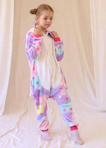 Дитяче кігурумі Єдиноріг з зірками плюш піжама райдужна My Kigu (365063640)