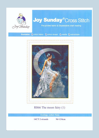Набір для вишивання за нанесеною на канву схемою "The moon fairy". AIDA 14CT printed, 94*134см Joy Sunday (313613021)