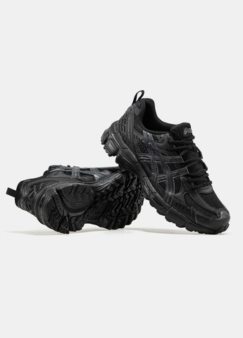 Черные демисезонные кроссовки мужские и женские asics gel kahana 8 sp black | асикс гель кахана 8 черные No Brand