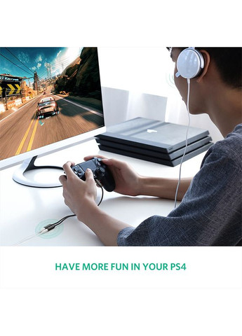 Аудиокабель 3.5mm male to 2 3.5mm female, 0,2m (UGR-30619) Ugreen AV141 (372682697)