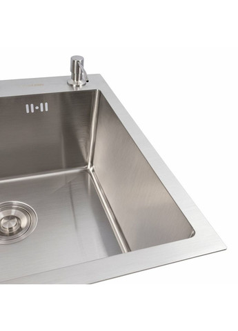 Кухонна мийка нержавійка 50*50 Handmade з підставкою для ножів (3,0/0,8) Valeso (336932395)