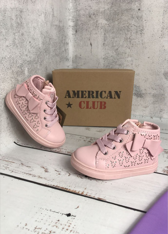 Черевики демісезонні дитячі для дівчинки Рожевий (775) American Club (347236332)