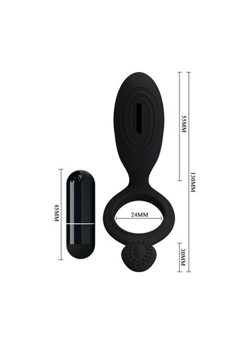 Кольцо для пениса с вибрацией 3в1 ETHEL No Brand (284236262)