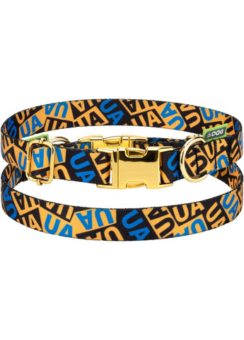 Нашийник Молодіжний розмір M ширина 20 мм 30 - 40 см з фастексом Золото (2100103598010) Hi Dog (332879067)