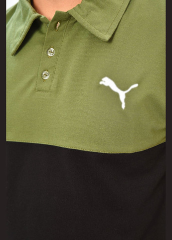 Хакі (оливкова) футболка чоловіча поло кольору хакі Let's Shop