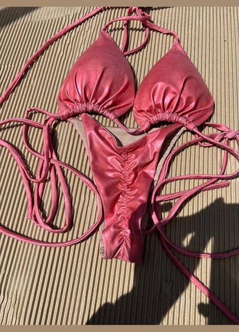 Розовый летний купальник бикини OLIAGARHO