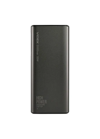 Зовнішній зарядний пристрій Power Bank VPB-323 (PD 100W, 20000mAh, LCD дисплей, чорний, три порти) Videx (394951837)