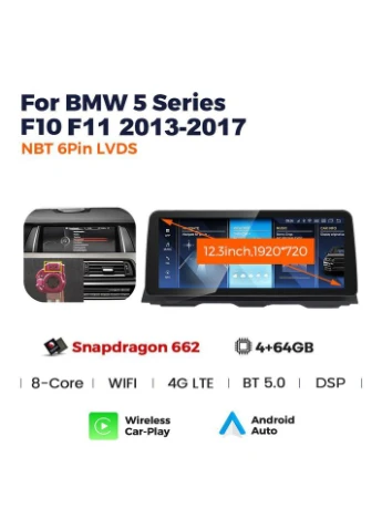 Штатная магнитола BMW 5 Series F10/F11(2013-2016) Original NBT System 4+64Gb 12.3" AMS (378944073)