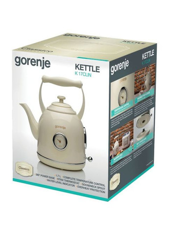 Електрочайник Gorenje K17CLIN (354227447)