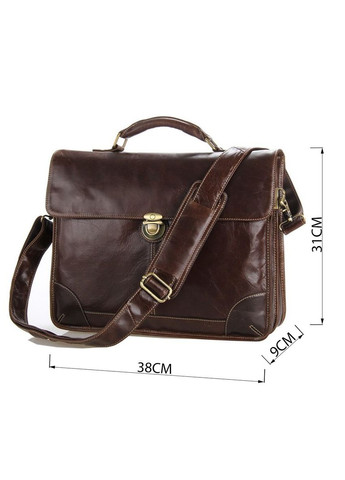 Мужская кожаная сумка портфель для документов деловая Vintage коричневая (sku_14085) No Brand (328922542)