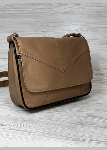 Женская сумочка коричневая натуральная кожа 104060 No Brand (326738351)