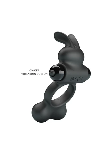 Ерекційне кільце Vibrant Penis Ring Yusuf Black Pretty Love (402299724)