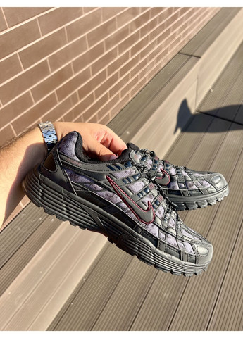 КРОССОВКИ ЖЕНСКИЕ NIKE P6000 BLACK RED НАЙК П-6000 No Brand чёрные демисезоны (368887717)