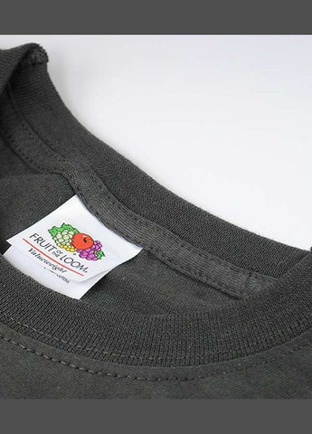 Графітова футболка чоловіча original t світлий графіт (0610820gll) з коротким рукавом Fruit of the Loom