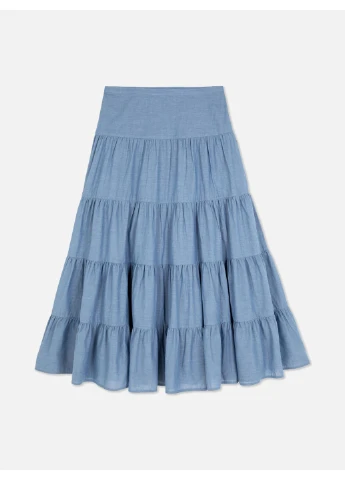 Светло-синяя юбка лето,бледно-синий, Primark