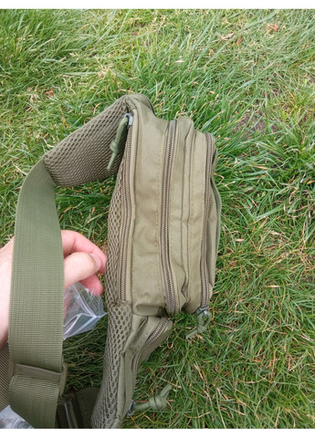 Тактична поясна сумка з липучкою зелена,кобура FGK (365986085)