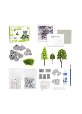 Строительный набор для творчества с мини-кирпичиков BLOCKY - Лесная Башня цвет разноцветный ЦБ-00267446 Strateg (313802429)