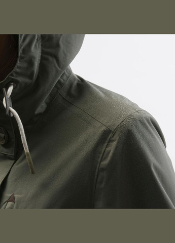 Оливкова (хакі) демісезонна куртка жіноча nh550 для туризму хакі Quechua