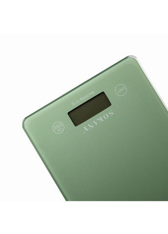 Весы для кухни до 5 кг электронные на батарейках Зеленый Lugi SK-19027GR Sokany (370974573)