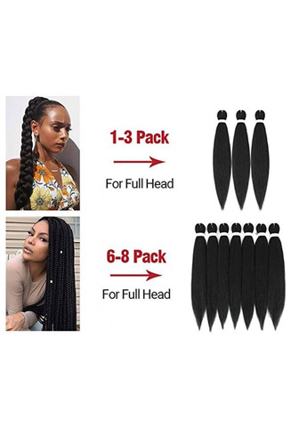 Канекалон Braid однотонний чорно-коричневий Довжина 65 см Вага 90 г Низькотемпературний 100-150°С 2# Easy EZ (324261494)