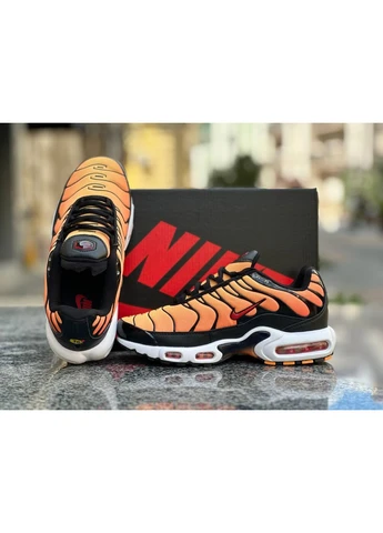 Оранжевые летние кроссовки nike air max plus tn orange найк аир макс тн плюс No Brand
