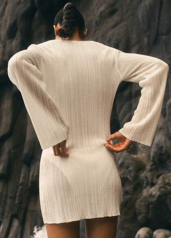 Білий пляжна сукня H&M однотонна