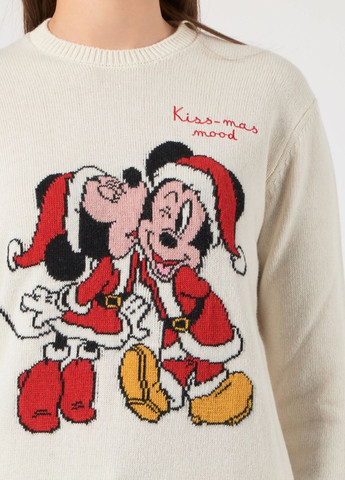 Молочный зимний свитер MC2 Saint Barth