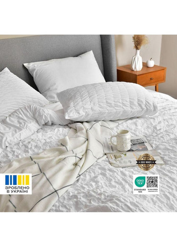 Набір постільний CloudDream полуторний ковдра 140х210 + шт подушка 50х70 білий, штучний пух IDEIA (364122449)