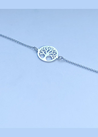 Женский серебряный браслет 925 пробы покрытие родий размер 16,5-18,5см Shiny 2359 No Brand (332806753)