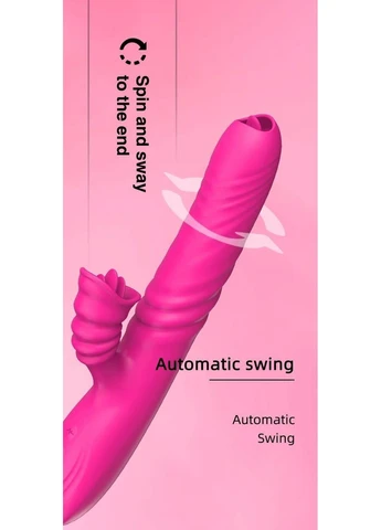 Вібратор Angelia USB 3 functions of thrusting / 20 vibrations Pink Boss Series (383120485)