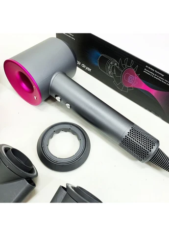 Фен Super Hair Dryer з 5 насадками для швидкого сушіння та укладання волосся No Brand (385318070)