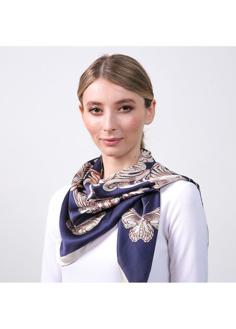 Хустка жіноча з принтом атлас різнокольорова ВІРДЖИНІ LuckyLOOK 728-189 (324741839)