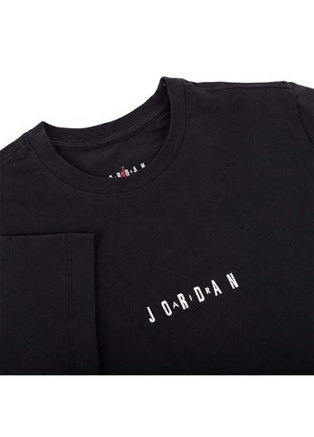 Черная мужская футболка jordanemb air crew черный Jordan