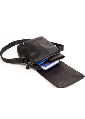 Чоловіча сумка шкіряна 6070-18-1 чорна Eminsa (261481688)