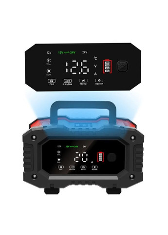 Зарядное устройство 20A 12-24V для автомобиля Foxsur FPT-200 (302240157)