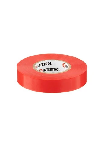 Изолента 0.15мм*17мм*25м красная Intertool IT-0060 (376301696)